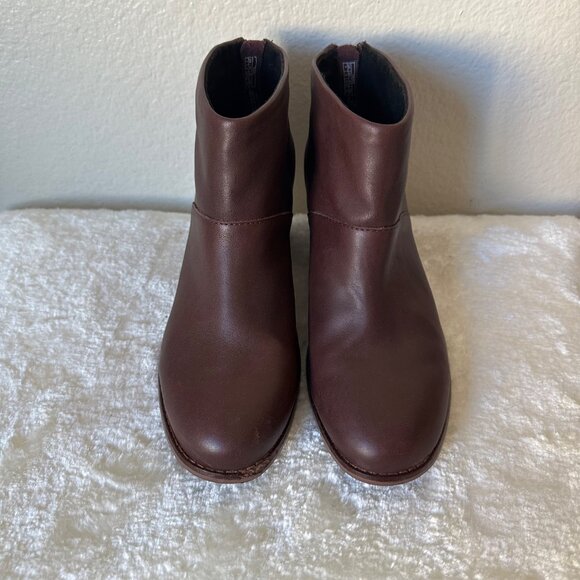 Toms Carpe Diem Ankle Boots Soft Leather Tassel Zip Back Closure Brown Sz 7 - Picture 1 of 15